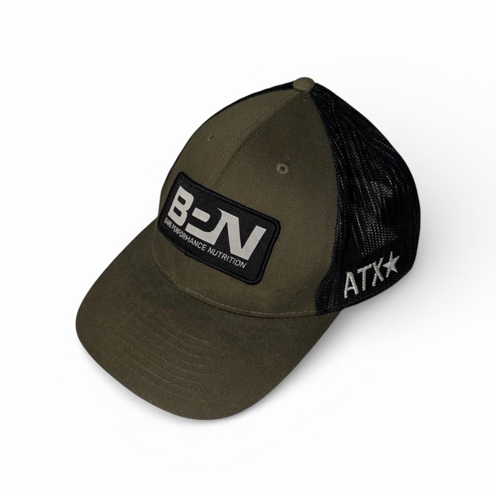 BPN Hat Black Green Snapback Bare Performance Nutrition G1M Go One More Limited